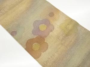 花模様織出し名古屋帯